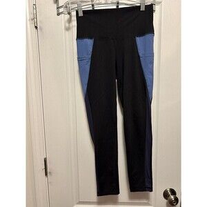 Aerie Chill Play Move High Waisted 7/8 Pocket Leggings W/ Mesh Panel size Medium